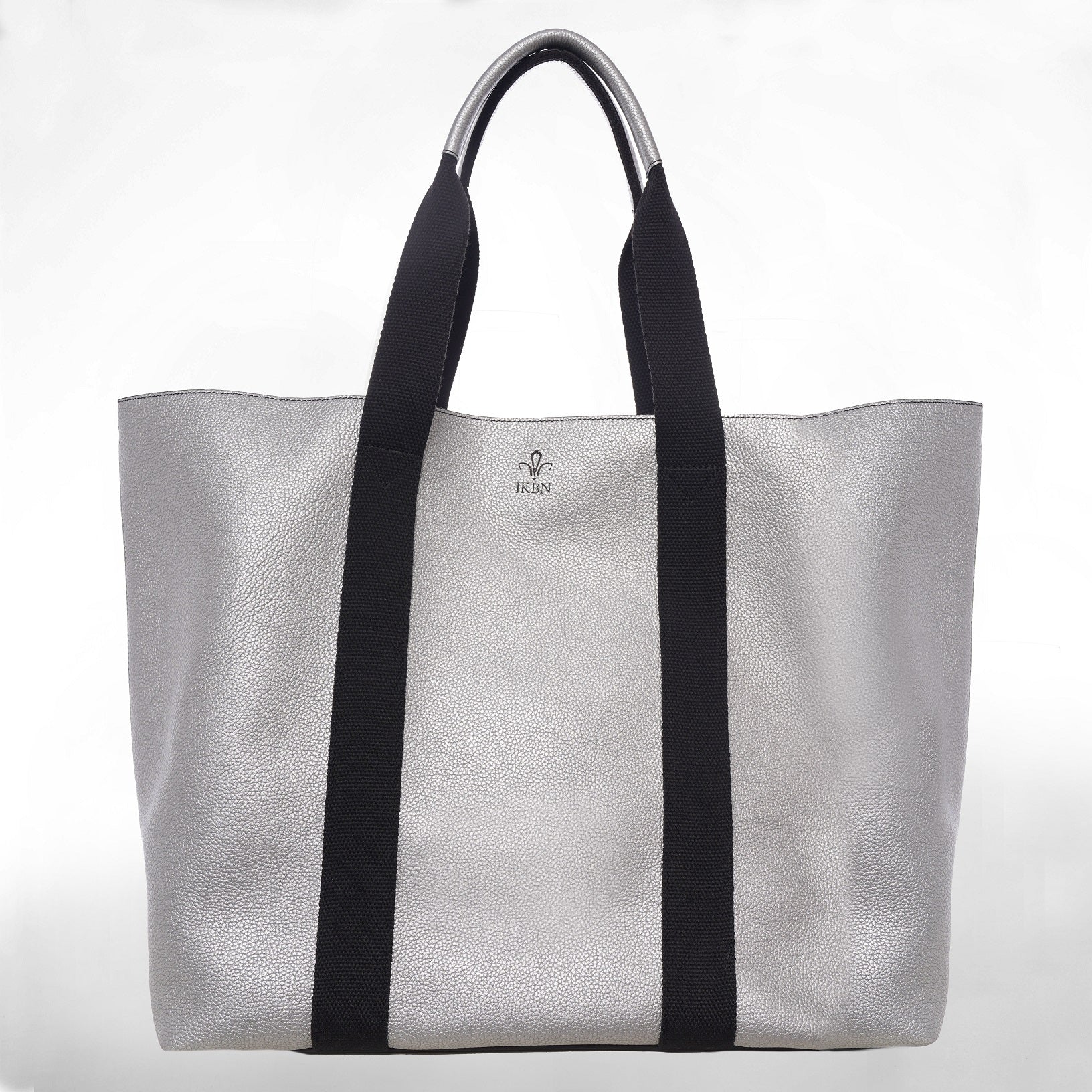 FUNNY BAG in Pelle argent