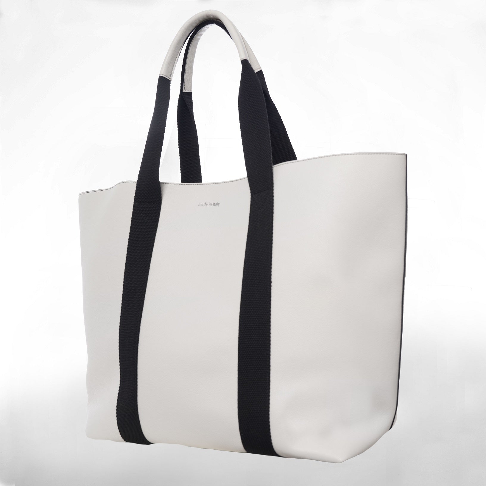 FUNNY BAG in Pelle blanc