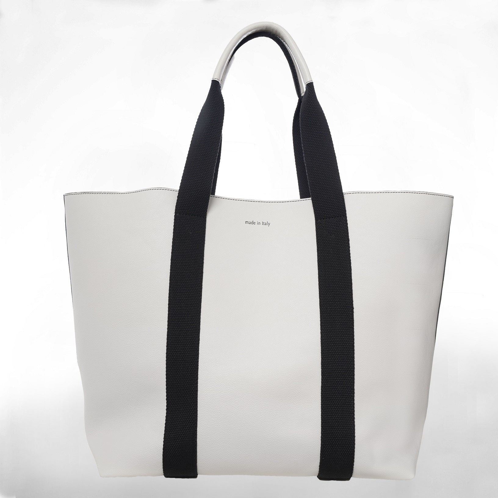 FUNNY BAG in Pelle blanc