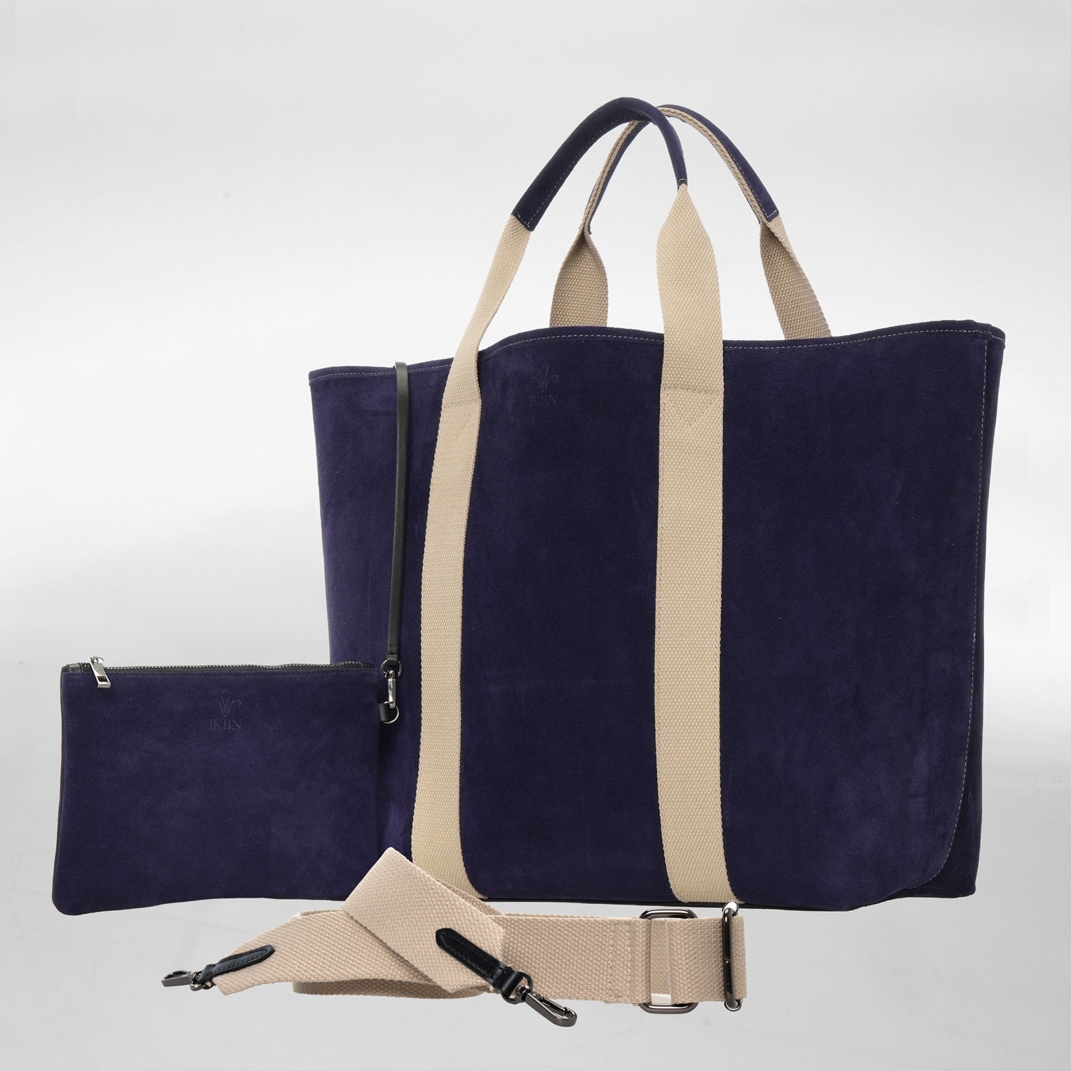 FUNNY BAG IN SUÈDE BLEU ÉLECTRIQUE