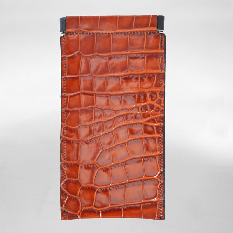 SUNGLASSES CLAP CASE COGNAC