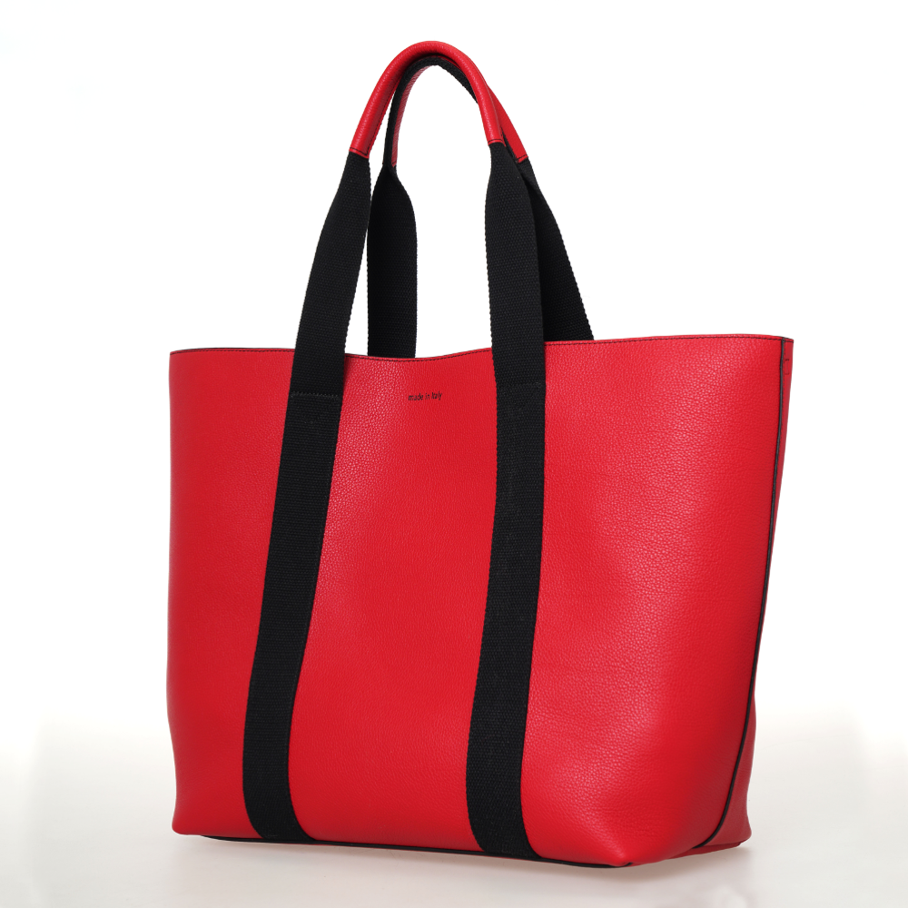 FUNNY BAG in Pelle Rouge