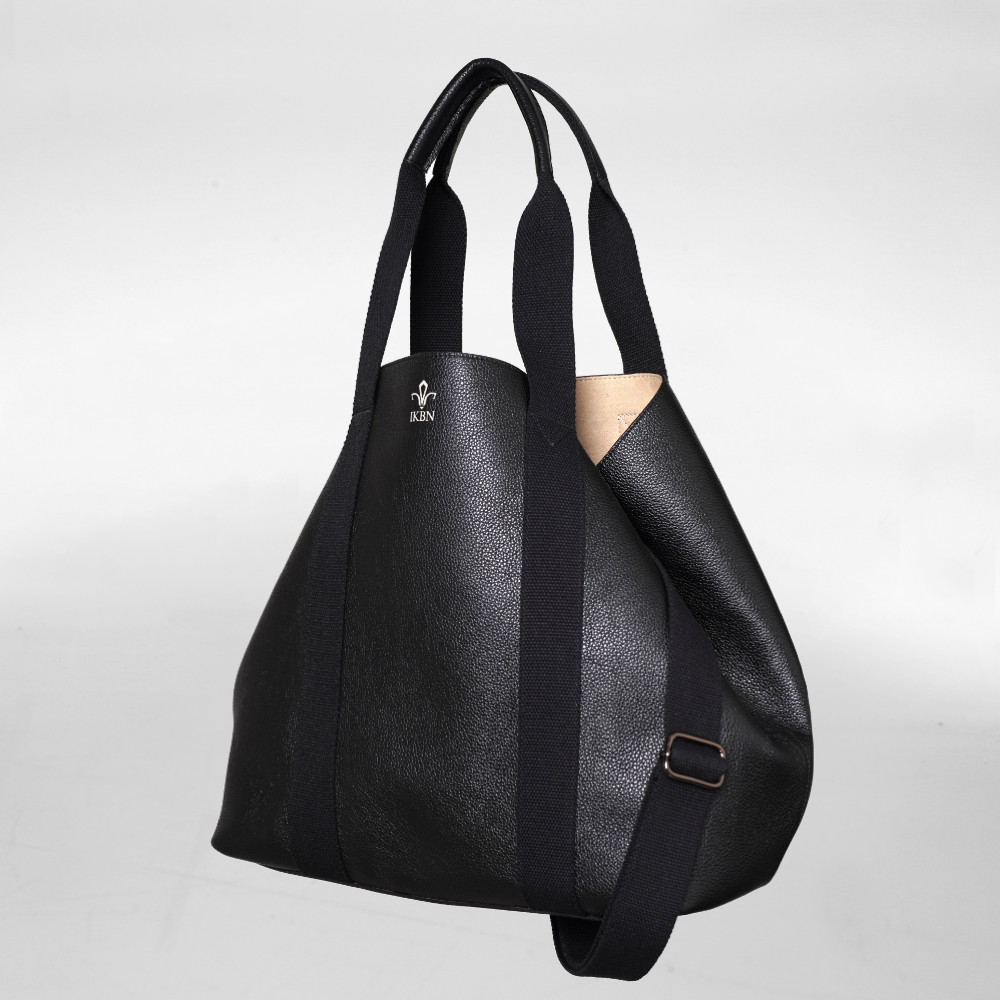 FUNNY BAG in Pelle Noir