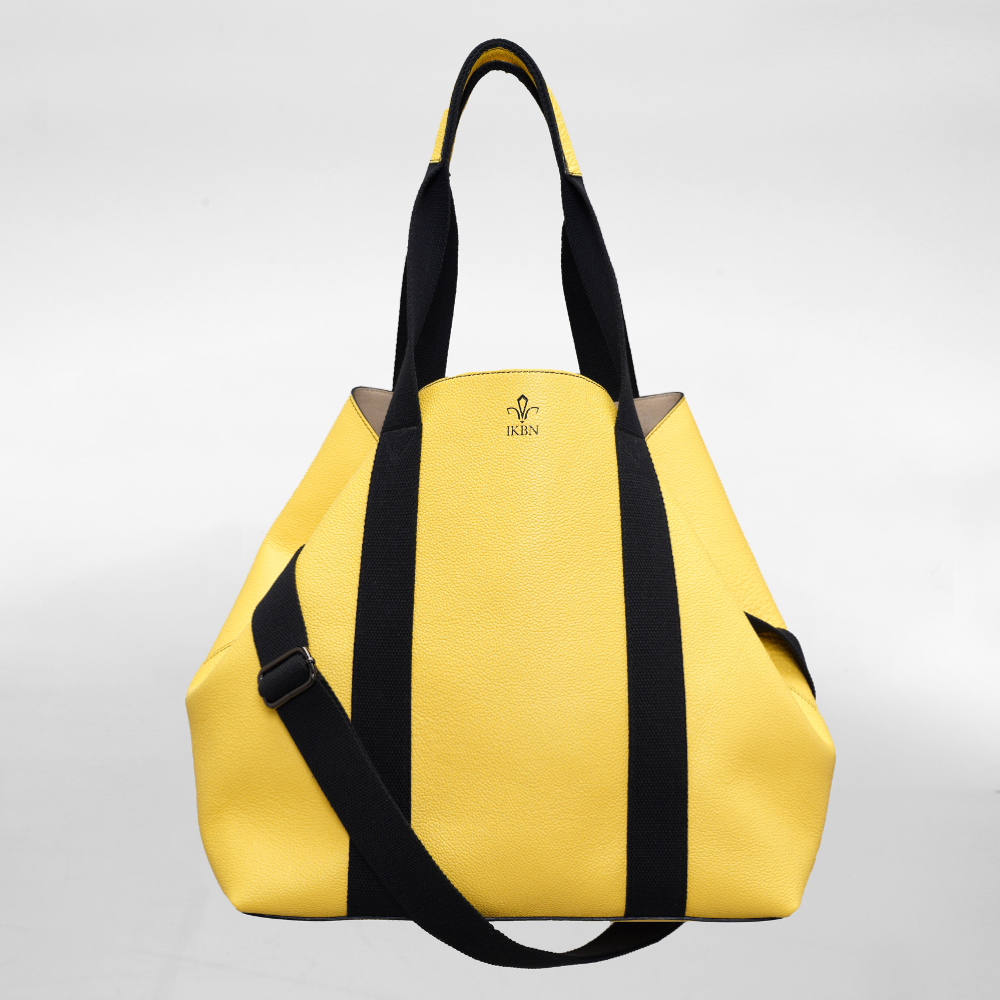 FUNNY BAG in Pelle Jaune