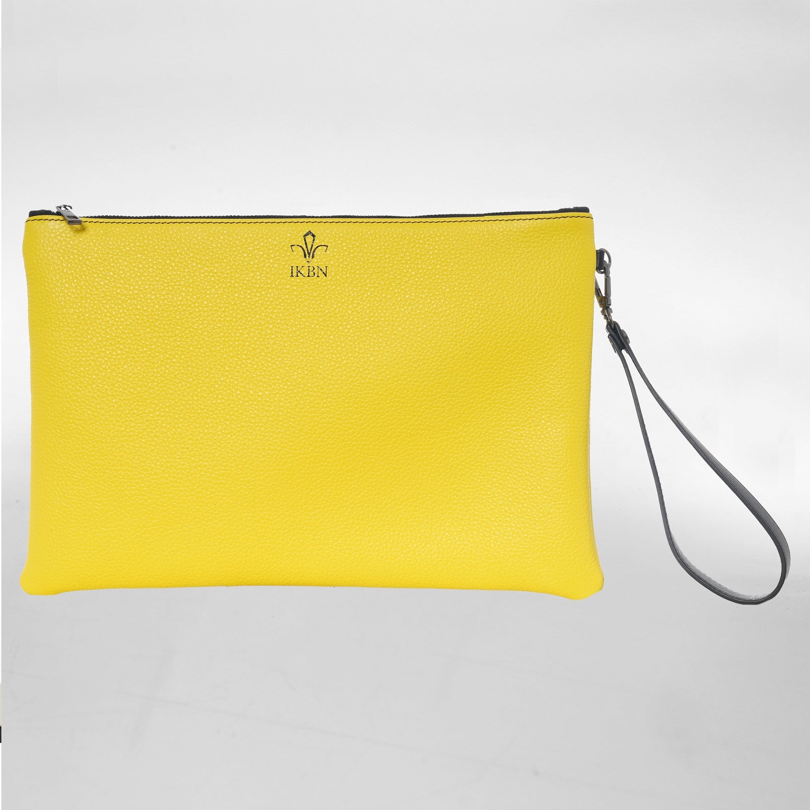 GRANDE POCHETTE in Pelle jaune