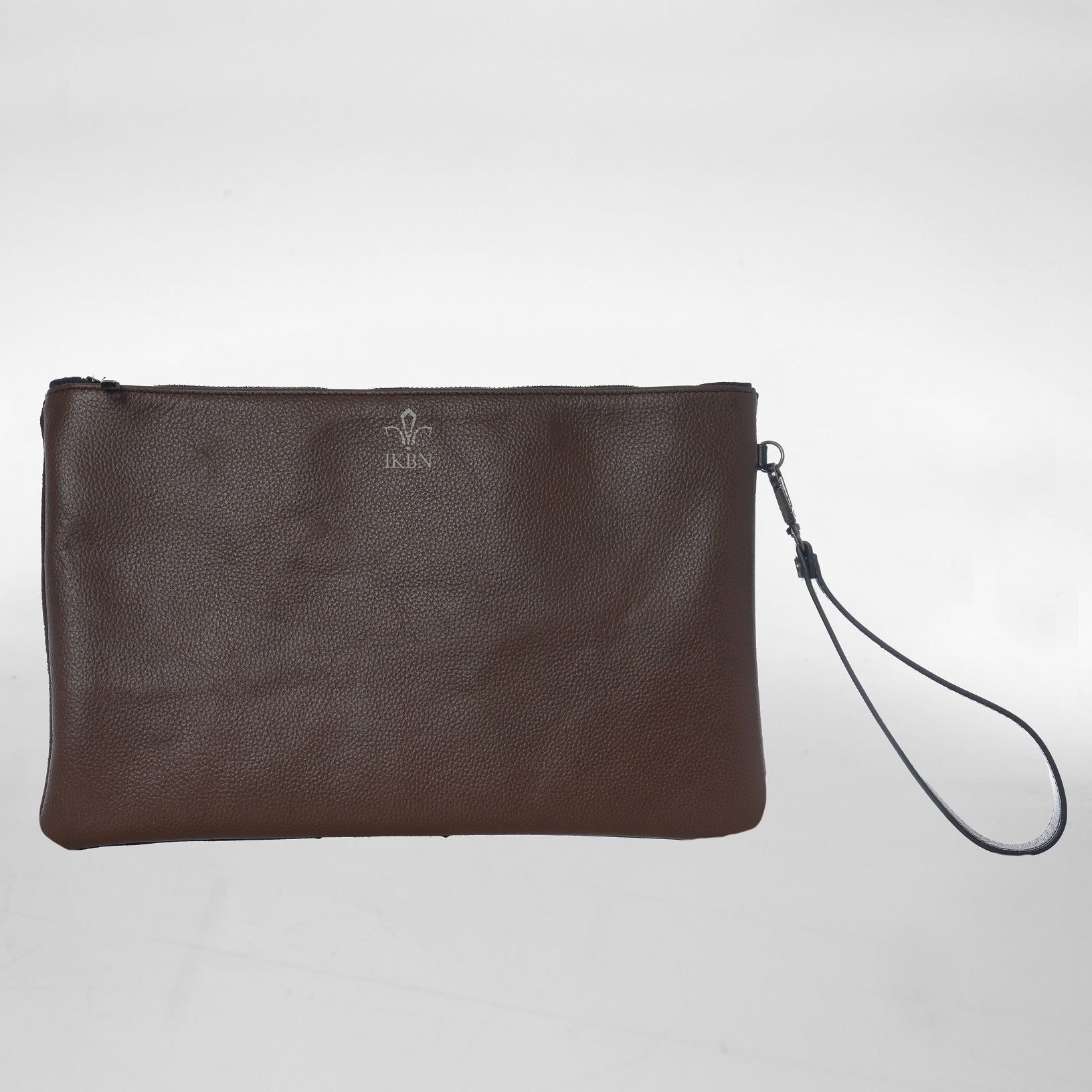 GRANDE POCHETTE in Pelle marron