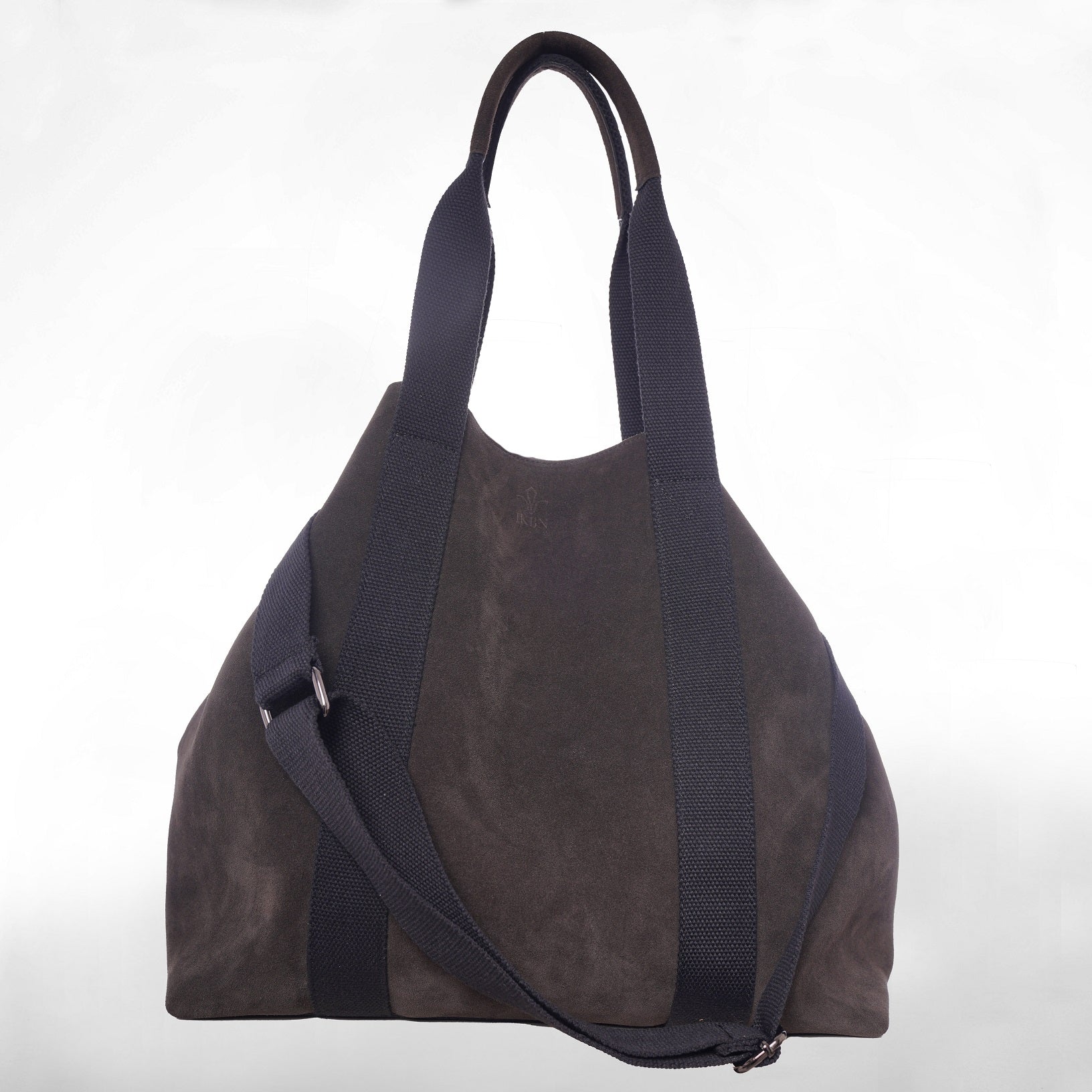 FUNNY BAG in Pelle suède marron