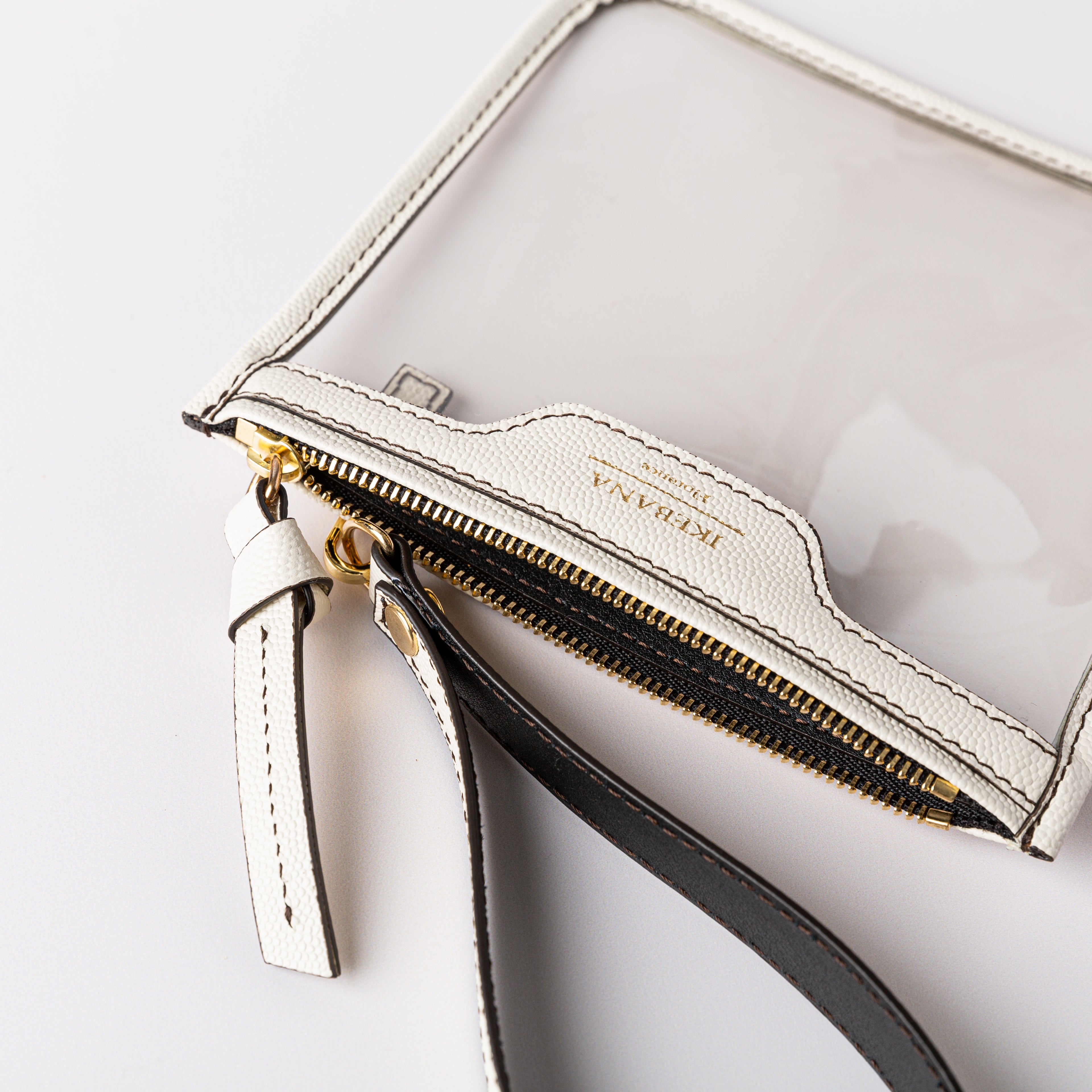 IKEBANA POCHETTE in Pelle e PVC con Maniglia