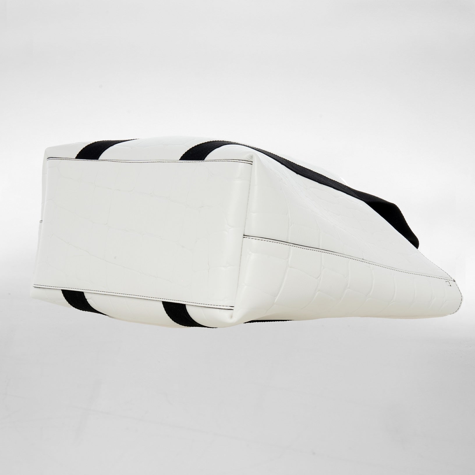 FUNNY TORTUE in Pelle Blanc