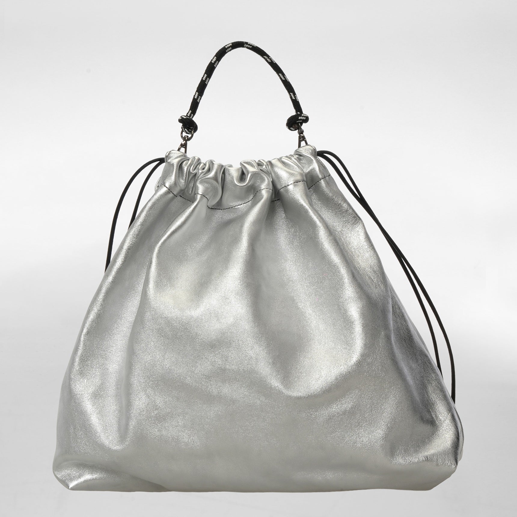 CABAS ARGENT MÉTALLIQUE