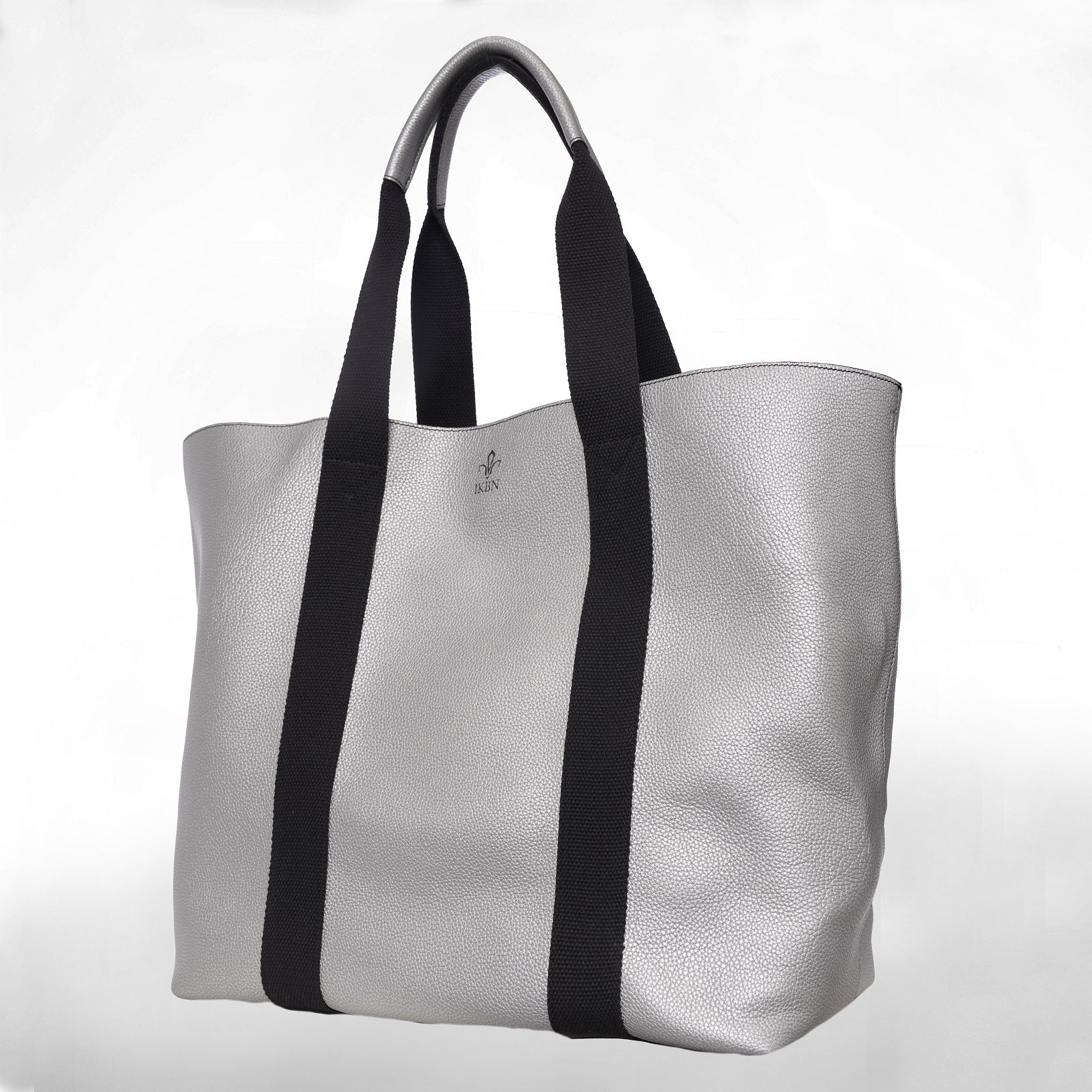 FUNNY BAG in Pelle argent