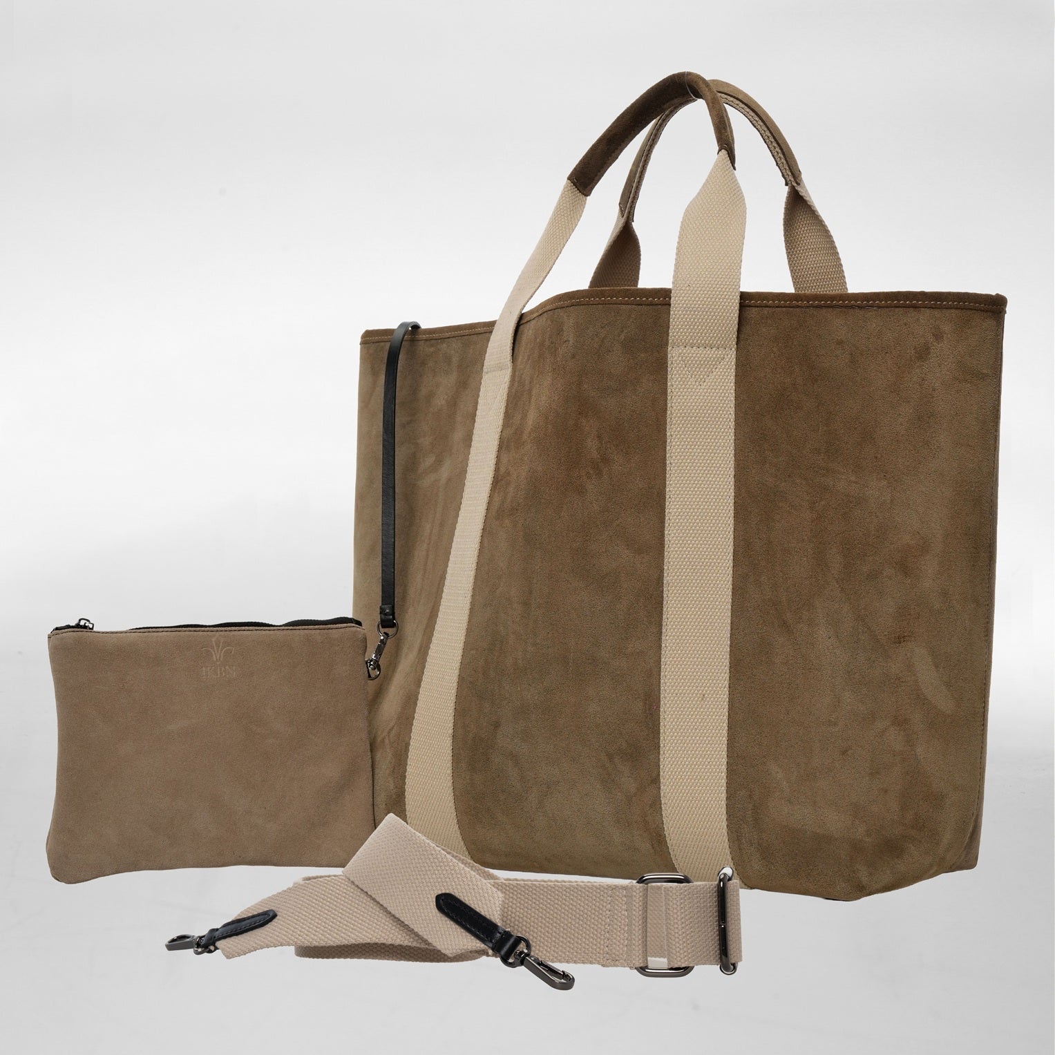 FUNNY BAG IN SUÈDE ARGILE