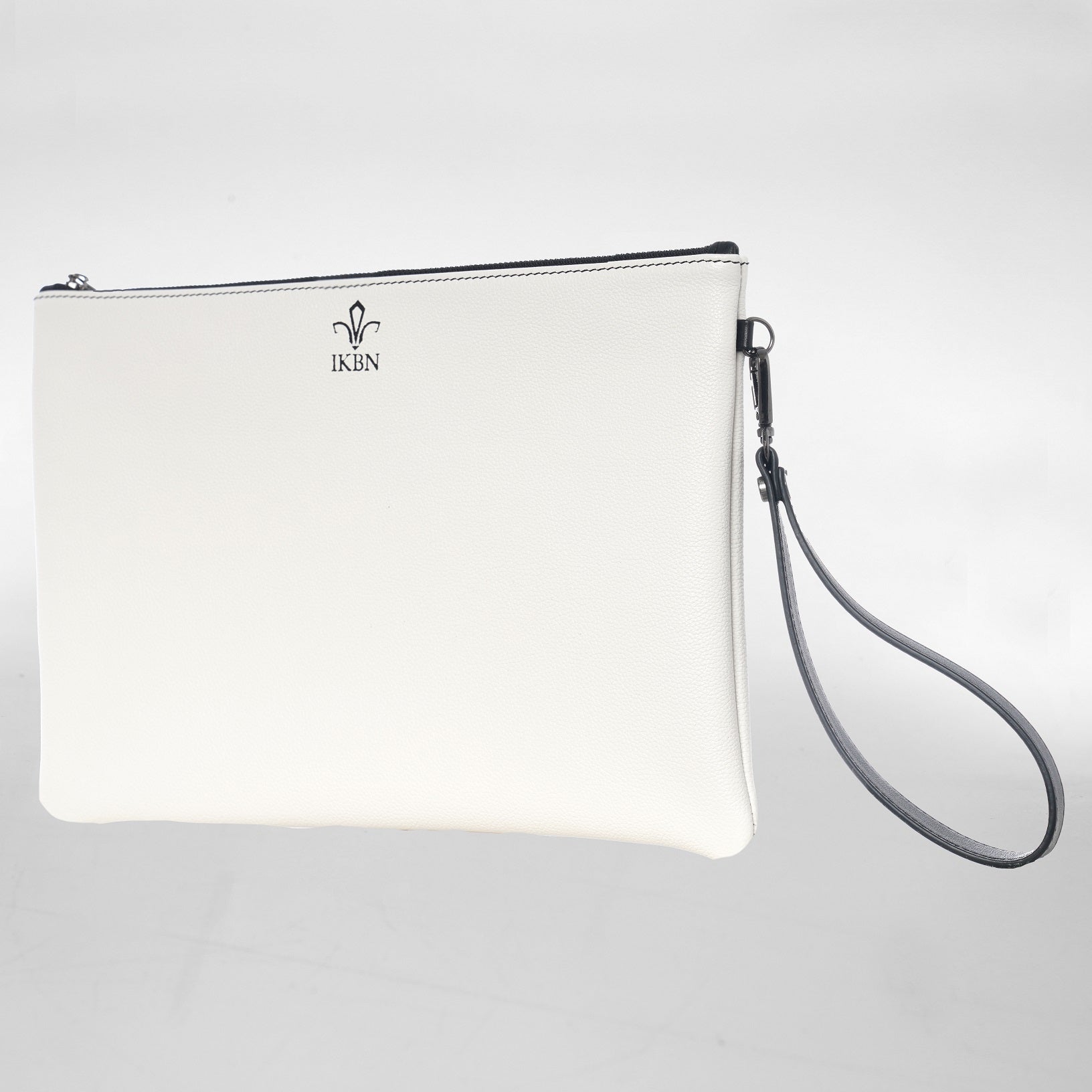 GRANDE POCHETTE in Pelle blanc
