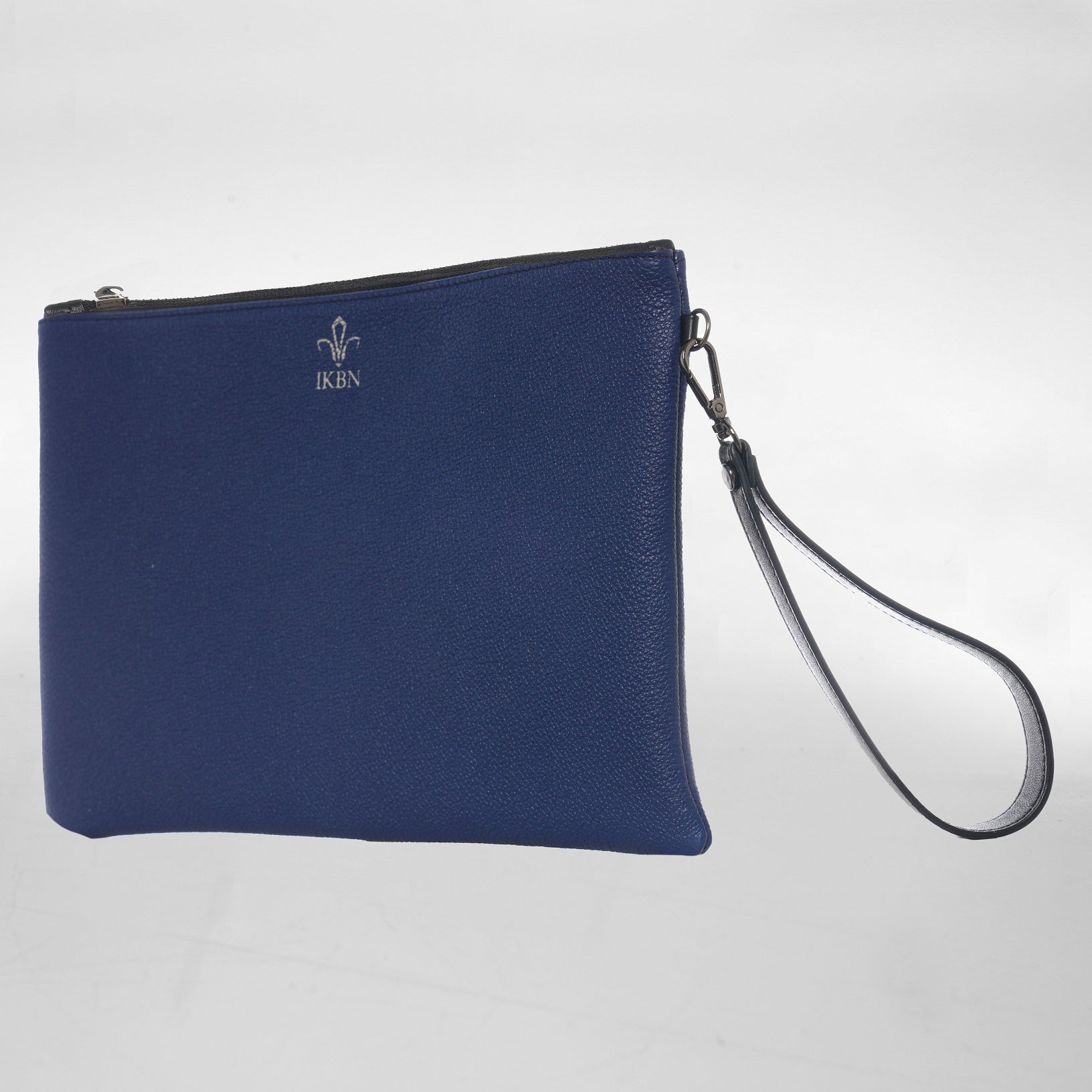 GRANDE POCHETTE in Pelle bleu