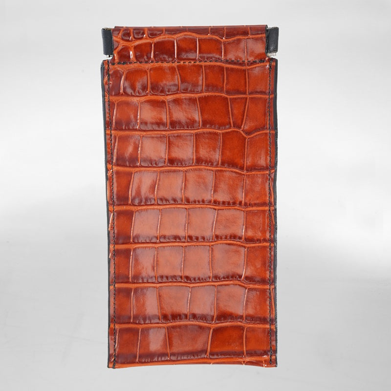 SUNGLASSES CLAP CASE COGNAC