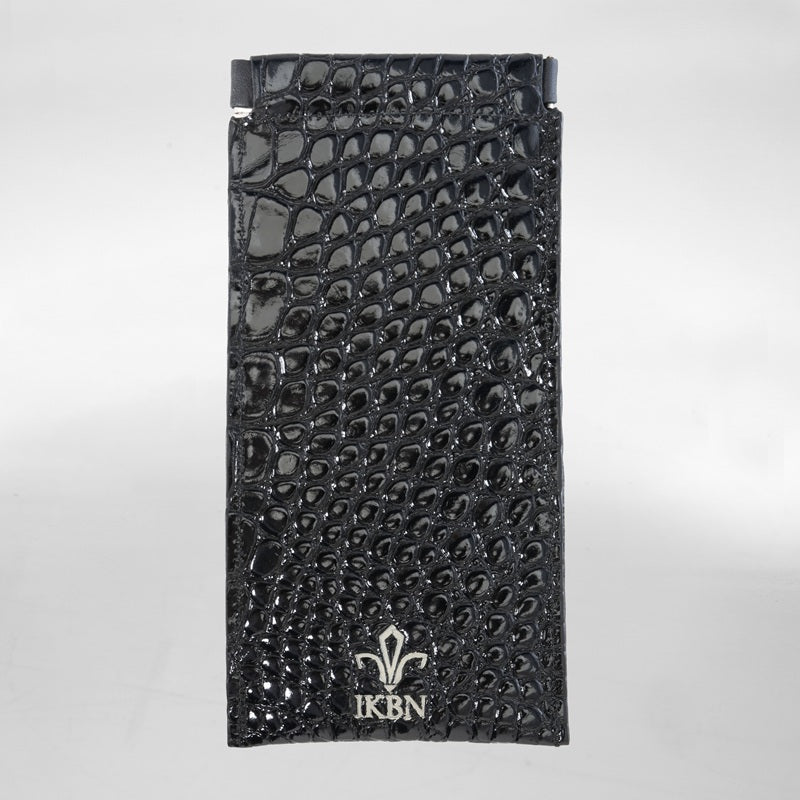 SUNGLASSES CLAP CASE CROCO NOIR
