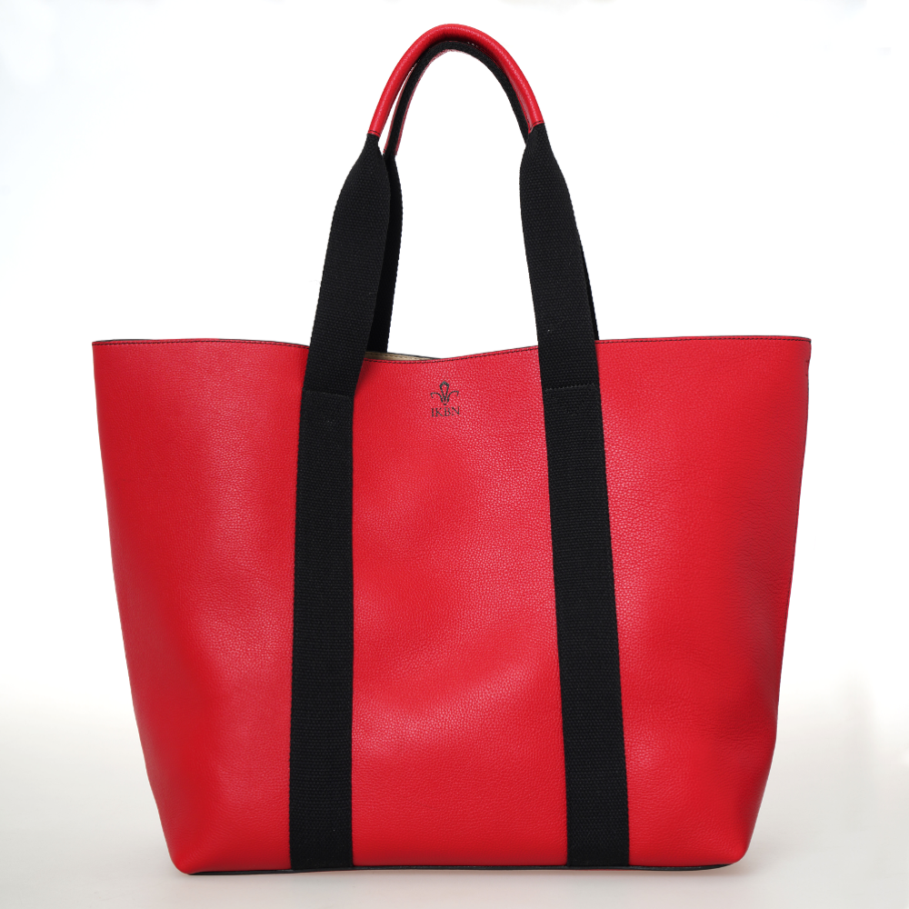 FUNNY BAG in Pelle Rouge