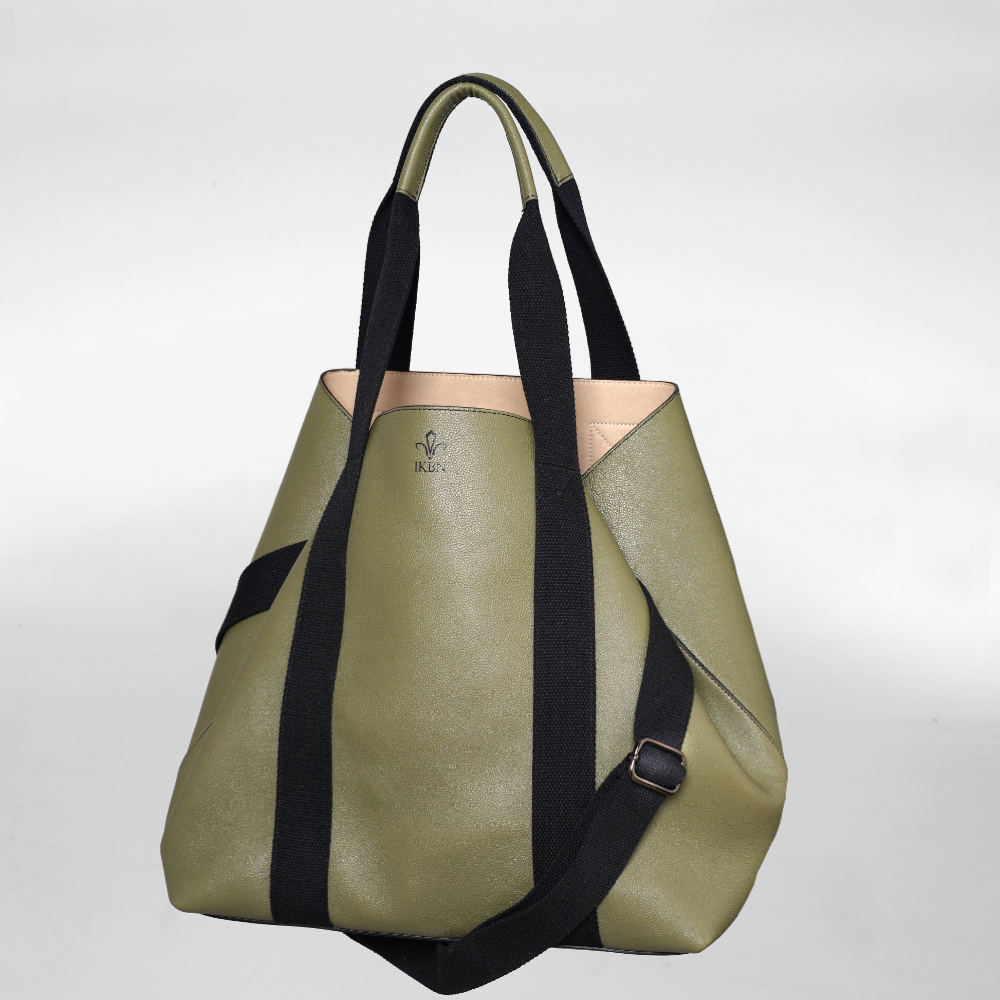 FUNNY BAG in Pelle Olive