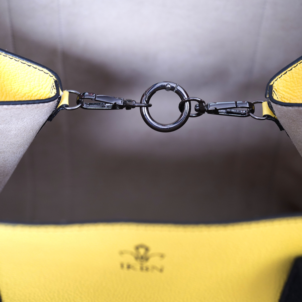 FUNNY BAG in Pelle Jaune