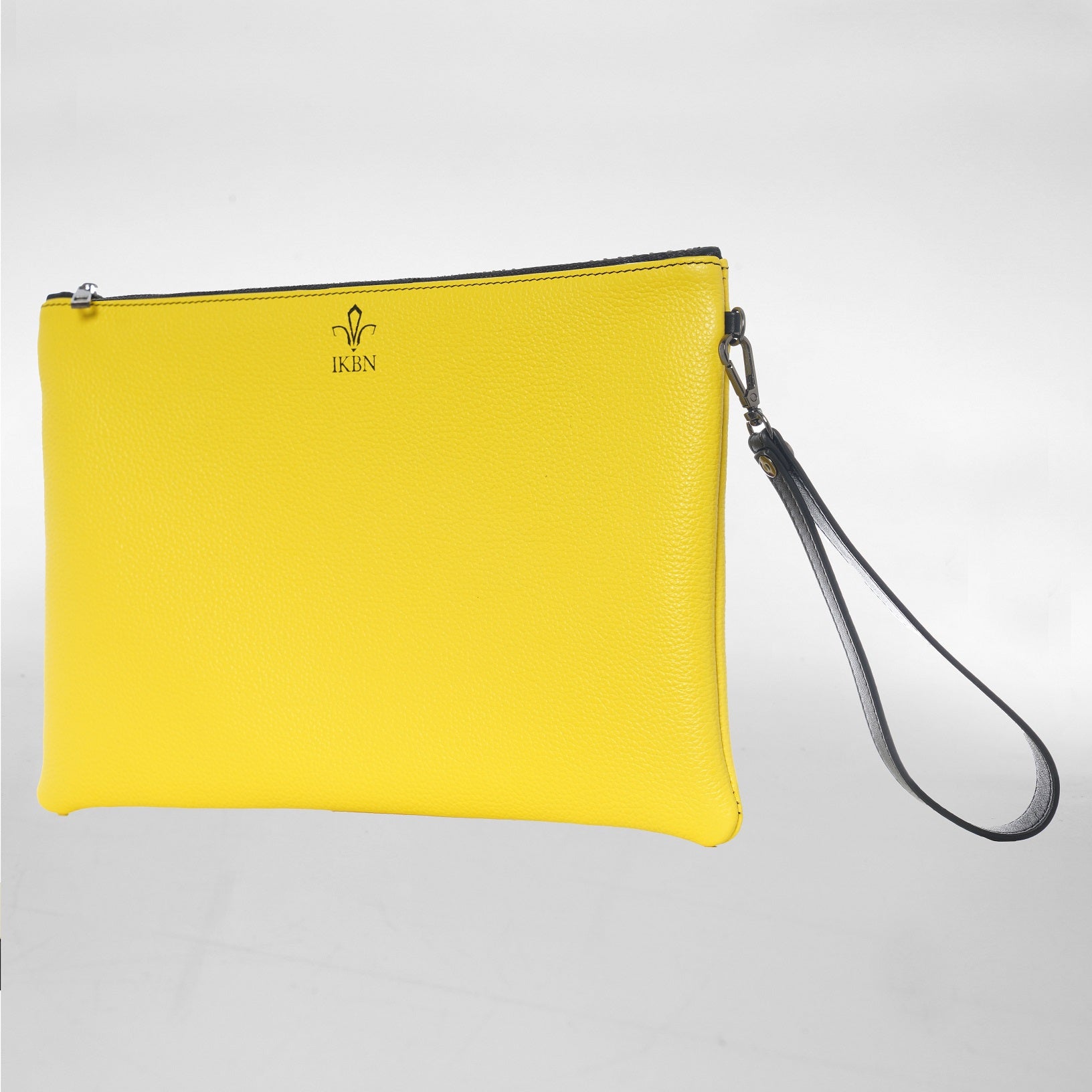 GRANDE POCHETTE in Pelle jaune