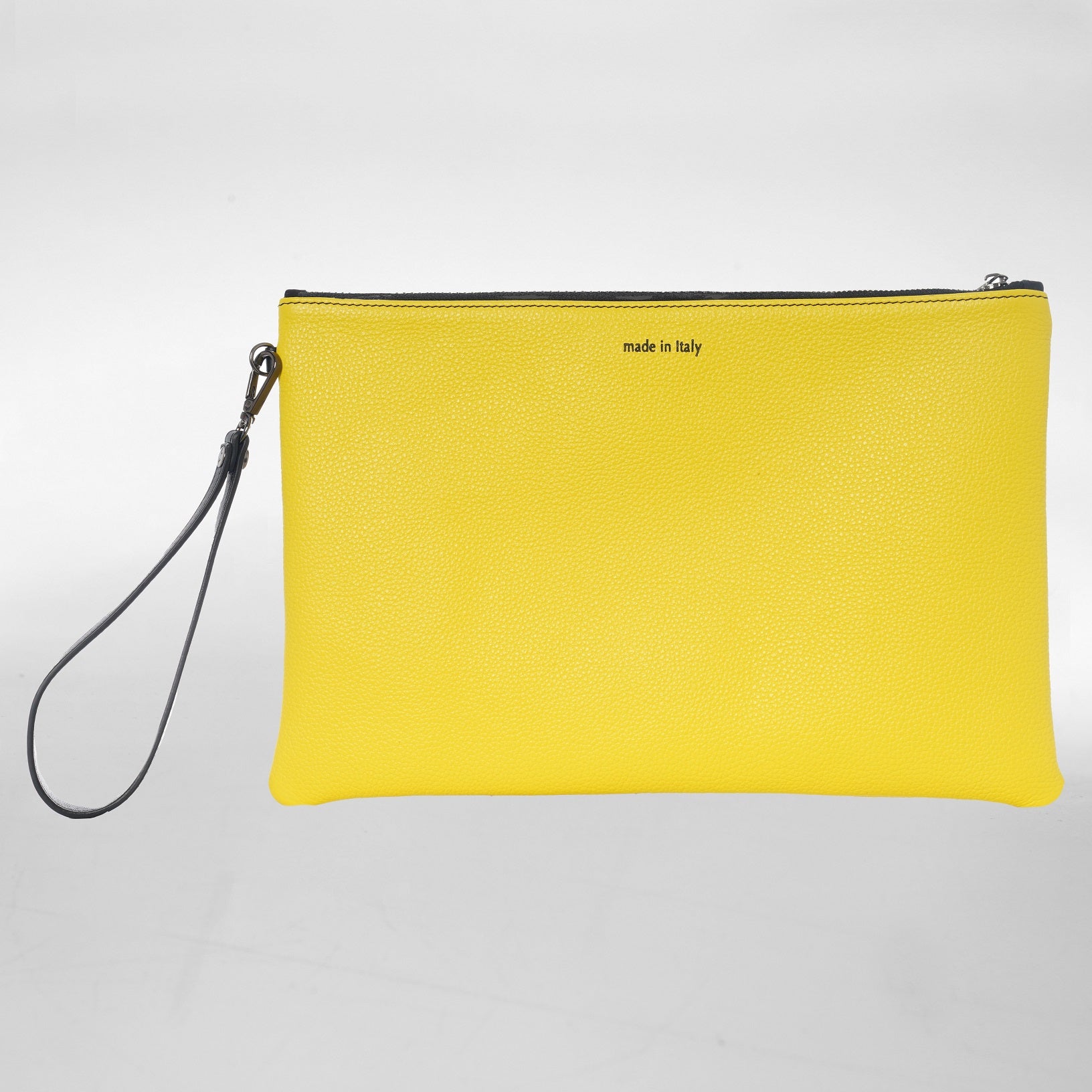 GRANDE POCHETTE in Pelle jaune