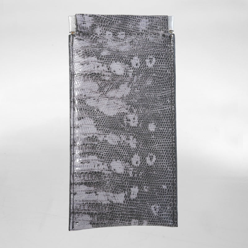 SUNGLASSES CLAP CASE LéZARD GRIS