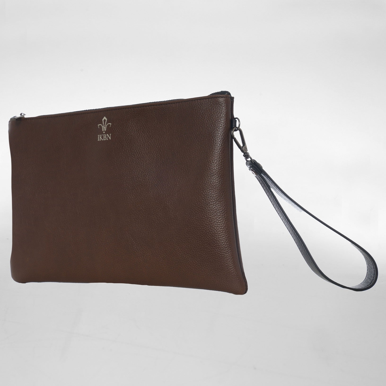 GRANDE POCHETTE in Pelle marron