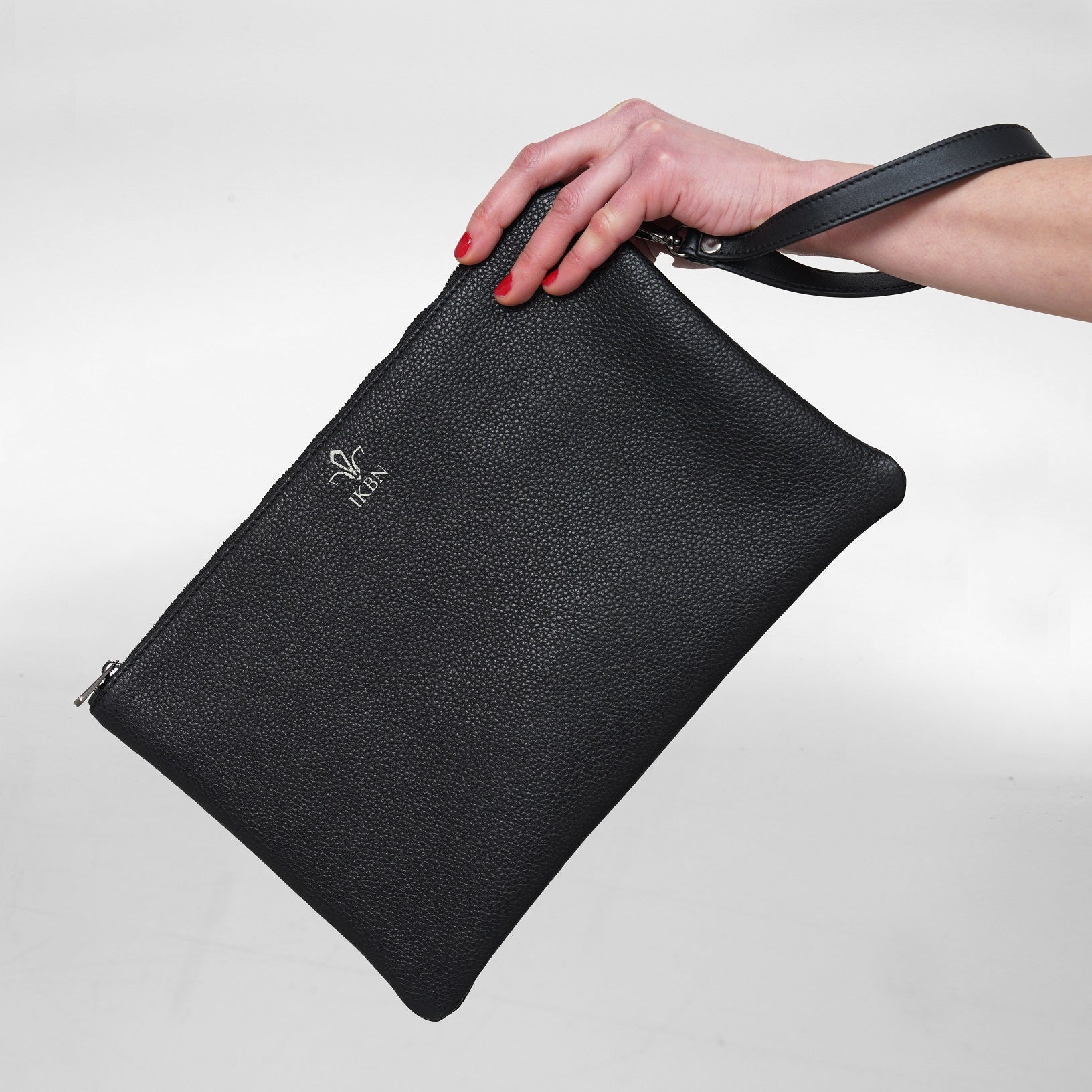 GRANDE POCHETTE in Pelle noir