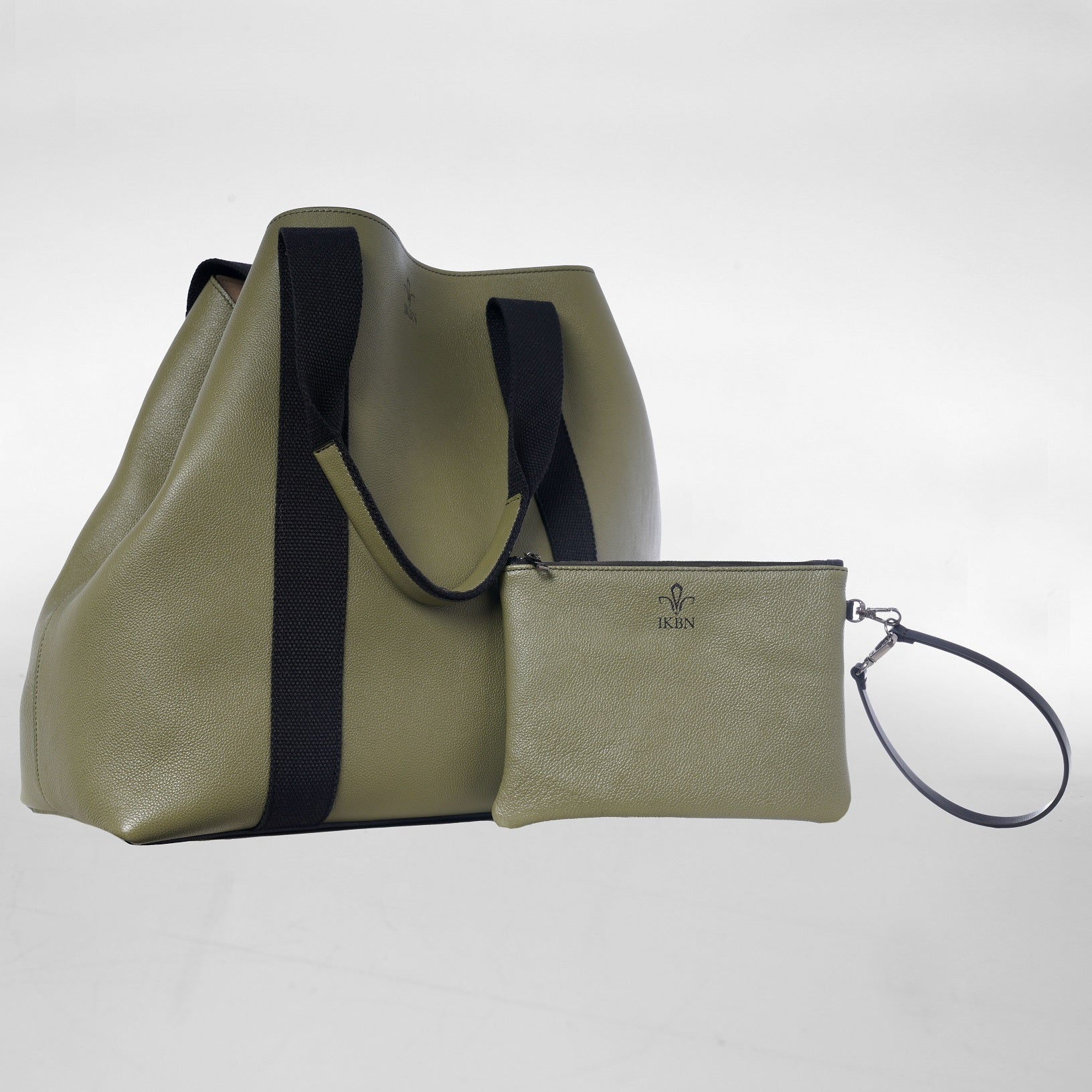 FUNNY BAG in Pelle Olive