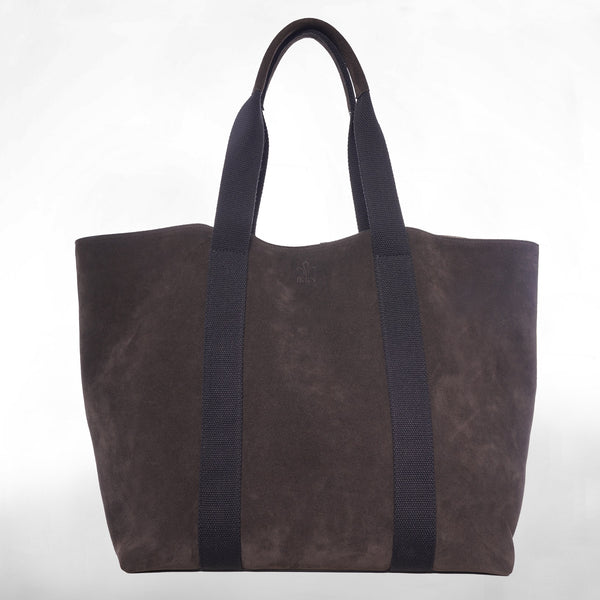 FUNNY BAG in Pelle suede marron