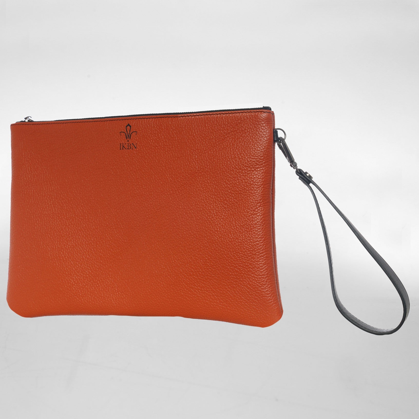 GRANDE POCHETTE in Pelle terre cuite