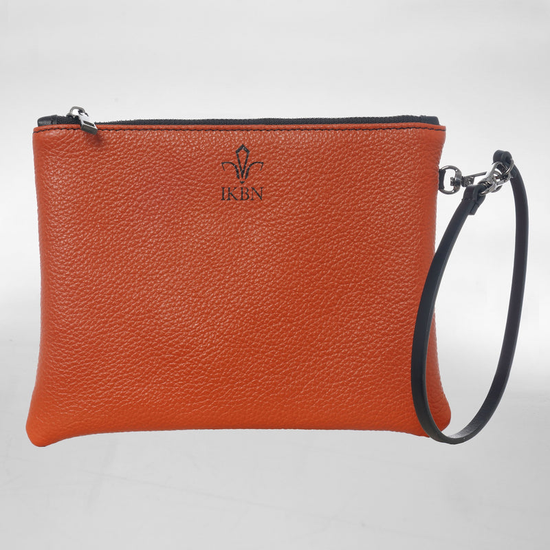 PETITE POCHETTE in Pelle terre cuite