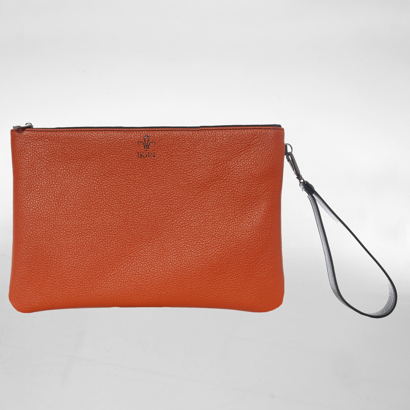 GRANDE POCHETTE in Pelle terre cuite