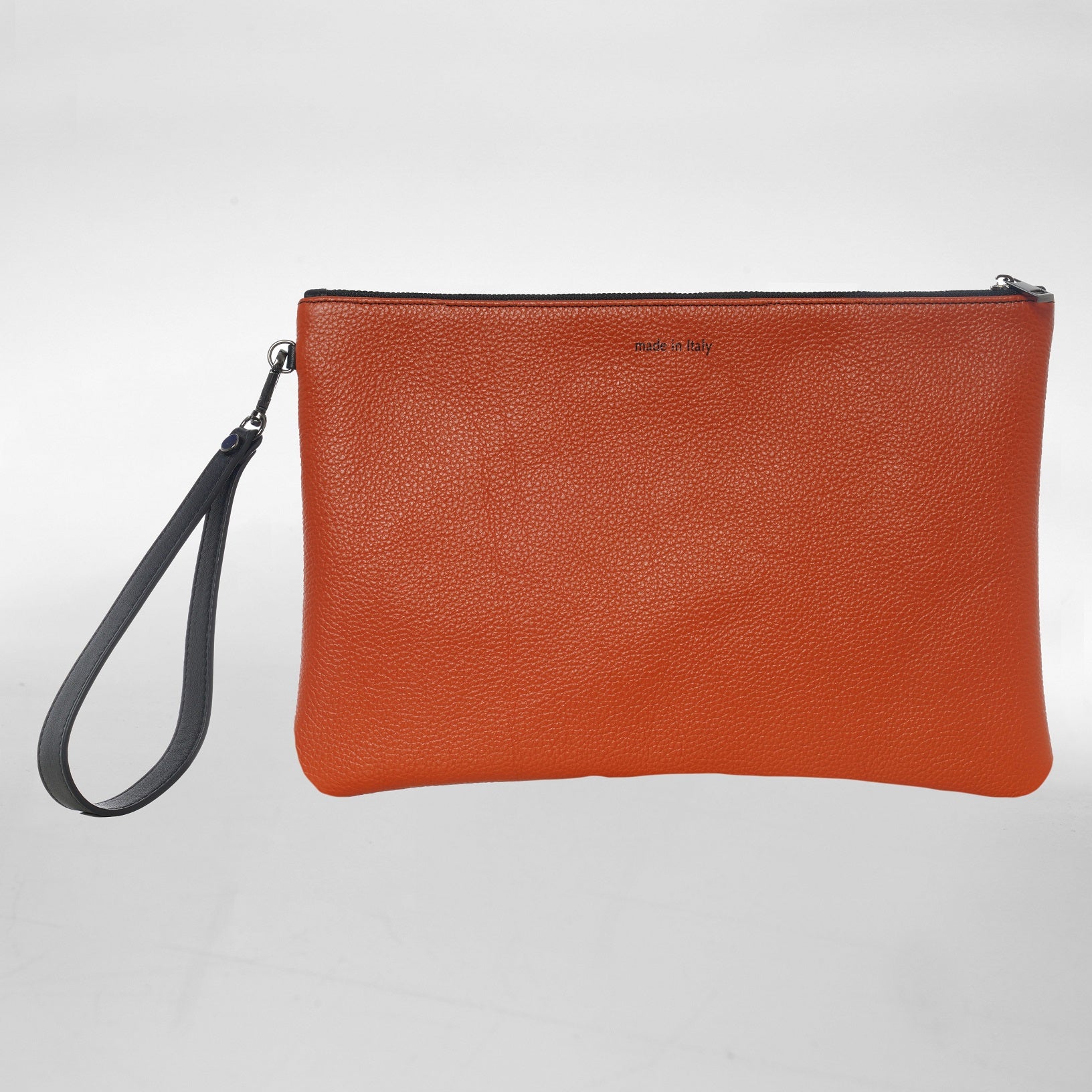GRANDE POCHETTE in Pelle terre cuite