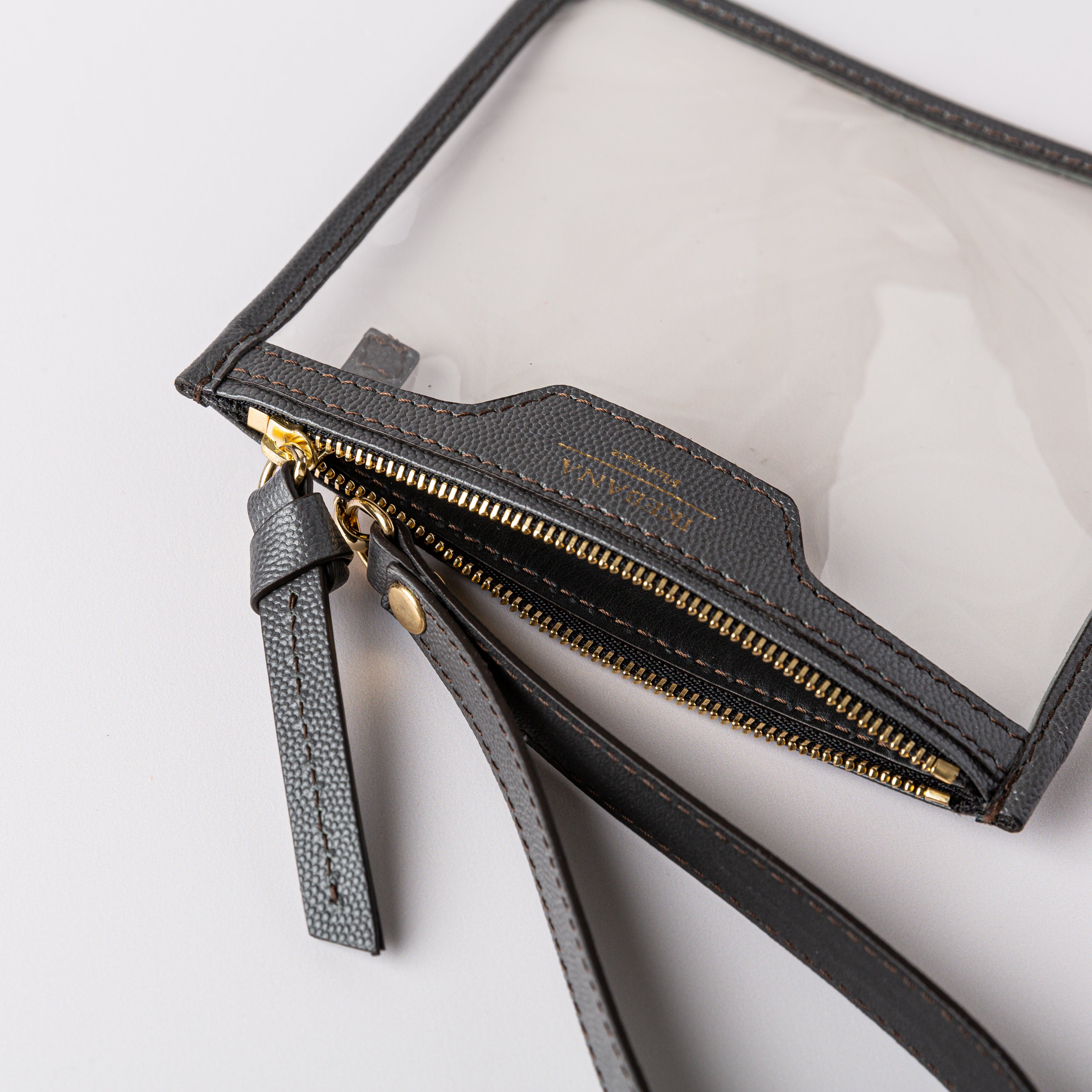 IKEBANA POCHETTE in Pelle e PVC con Maniglia