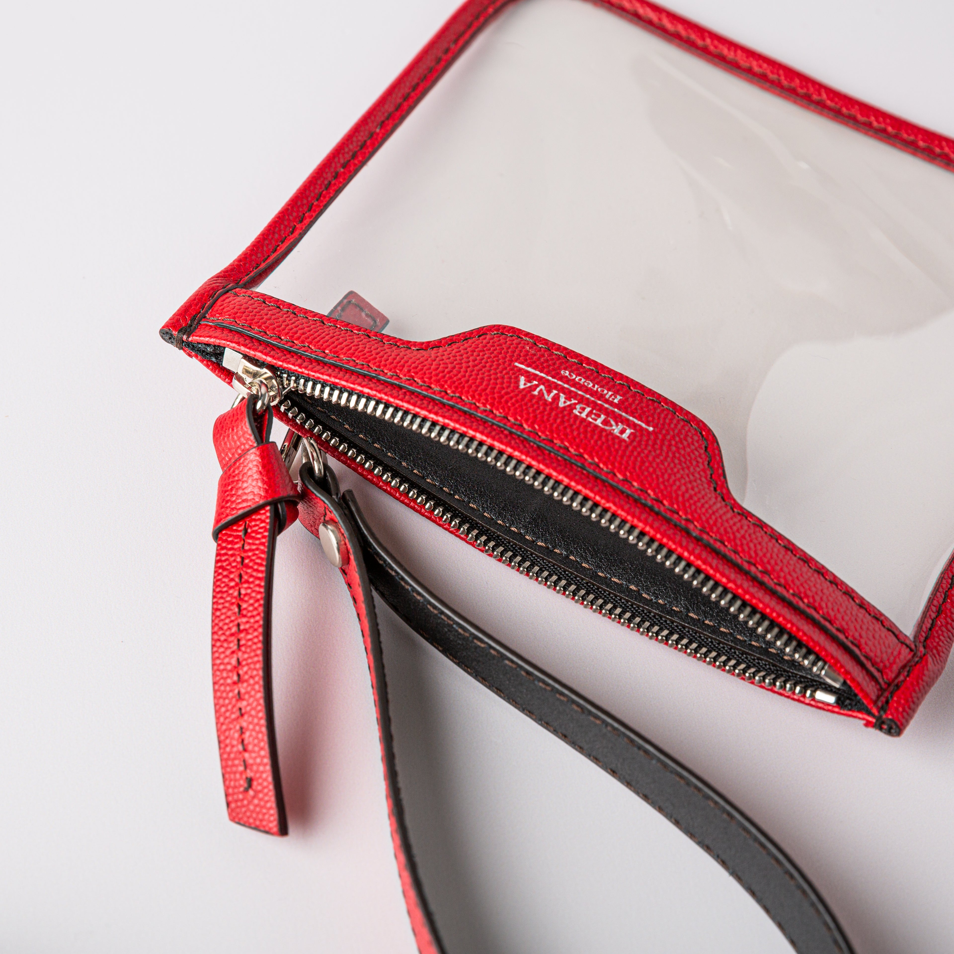 IKEBANA POCHETTE in Pelle e PVC con Maniglia